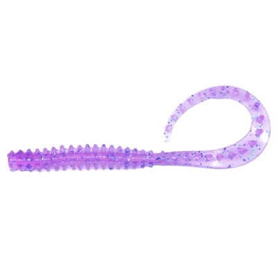 クレイジーオーシャン ワーム 海毛虫カーリーHF 2.8インチ #109 クリアパープルラメ/UV