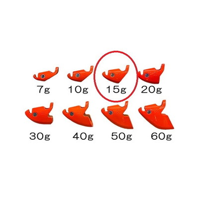 クレイジーオーシャン オモリ オーシャンシンカーV 15g #01 オレンジ