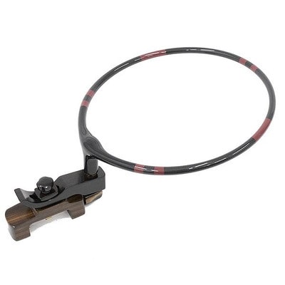 かちどき ヘラ万力 カーボン段巻玉置枠黒檀弓万力セット(茶)