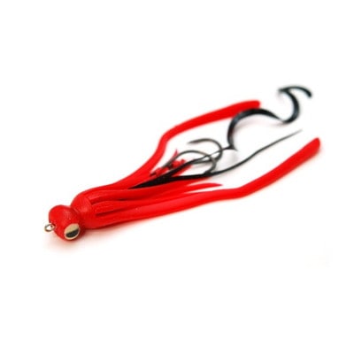 ライズジャパン タイラバ 鯛ラバ なみだまユニット ゲソカーリー #GC02 べた赤