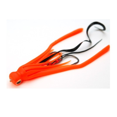 ライズジャパン タイラバ 鯛ラバ なみだまユニット ゲソカーリー #GC04 べたオレンジ