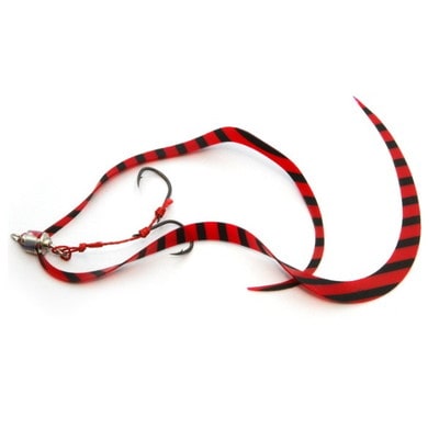 ライズジャパン タイラバ 鯛ラバ なみだまユニット ちょうどよカーリー #YCC02 レッドブラックゼブラ