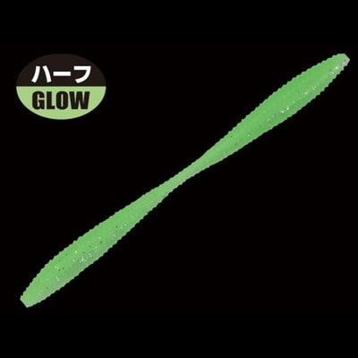 ガンクラフト ワーム 鯵爆吸 2.4インチ #12 ナイトライム
