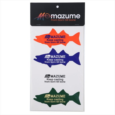 オレンジブルー MZAS-663 mazume ステッカー シーバス3 4枚セット