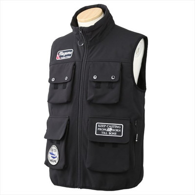 マズメ 防寒服アウター MZFW-644 mazume ウインドカットベスト ブラック L