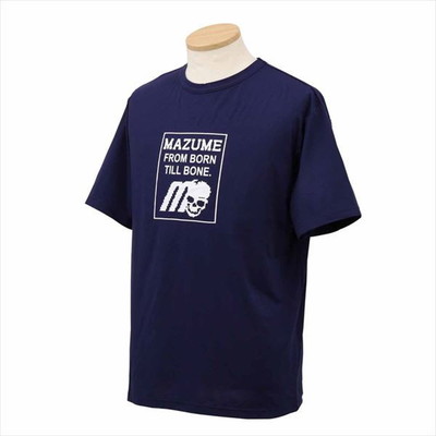 【訳あり】mazume マズメ ウェア MZAP-679 mazumeプライムフレックスTシャツ ロゴ ネイビー S