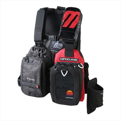 mazume レッドムーンライフジャケット WOMAN & JUNIOR ブラック×レッド フリー