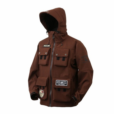 マズメ 防寒服アウター ウインドカットMPジャケット ブラウン M