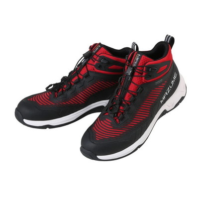 オレンジブルー MZSH-743 マズメ ラフウォーター デッキシューズハイカット ブラック×レッド LL