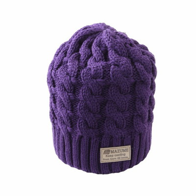 マズメ 防寒帽子 シングルワッチ パープル フリー