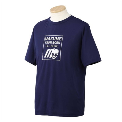 【訳あり】オレンジブルー ウェア MZAP-766mazume プライムフレックスTシャツ ロゴ ネイビー M