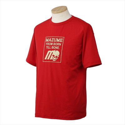 オレンジブルー ウェア MZAP-766mazume プライムフレックスTシャツ ロゴ レッド M