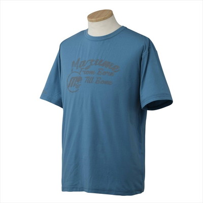 【訳あり】オレンジブルー ウェア MZAP-767mazume プライムフレックスTシャツ ロゴ II スレートブルー L