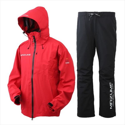 mazume レインウェア MZRS-820 mazume コアレインスーツ レッド M
