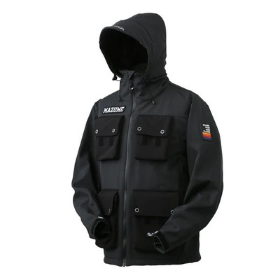 オレンジブルー 防寒服アウター MZFW-877 mazume ウインドカットMPジャケット インクブラック M