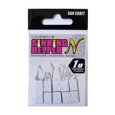 ガンクラフト シンキングヘルパーN 1g #01 ホワイト シンカー