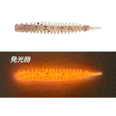 クレイジーオーシャン ワーム 海毛虫Jr. #19 めんたいマヨRDグロー