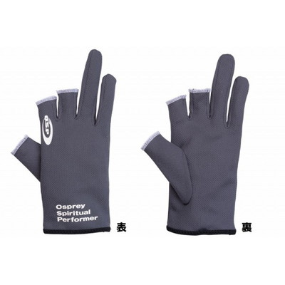 OSP 防寒手袋 O.S.Pブレスインナーグローブ グレー・プリントホワイト M