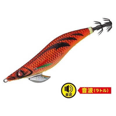 メジャークラフト エギ 餌木蔵ベイトフェザー音波 EBFO-3.5号 #002夜光アピールレッド(マーブル) エギ