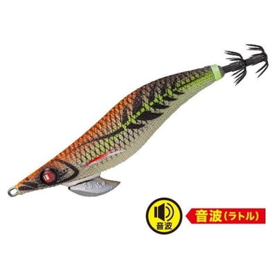 メジャークラフト エギ 餌木蔵ベイトフェザー音波 EBFO-3.5号 #010クリアオレンジ(テープ無) エギ