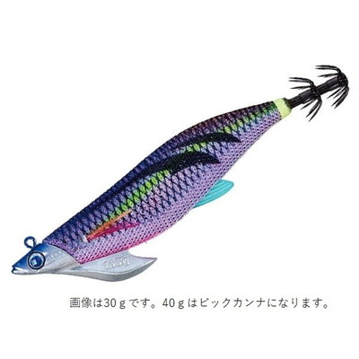 メジャークラフト エギ 餌木蔵ベイトフェザーTR 3.5号 40g ビッグカンナ #1 パープルパープル