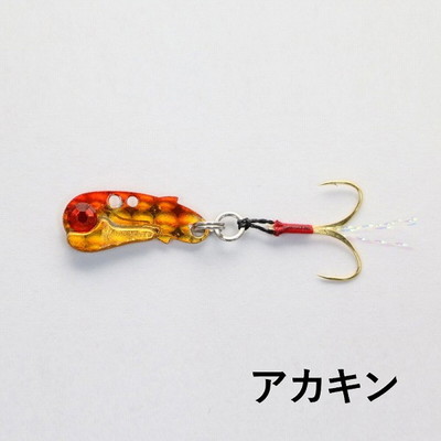 クリアブルー アジコンバイブ 1g 19mm アカキン