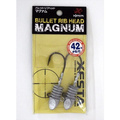 ゼスタ(XESTA) ジグヘッド バレットリブヘッド マグナム 42g #6/0