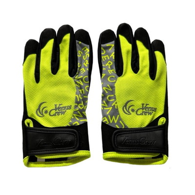 ビーナスクルー 手袋 VenusCrew ジギンググローブ イエロー×グレー M