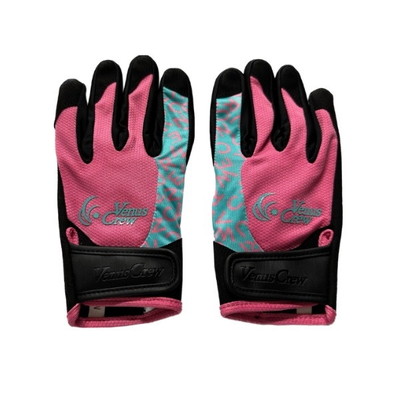 ビーナスクルー 手袋 VenusCrew ジギンググローブ ピンク×ブルー L