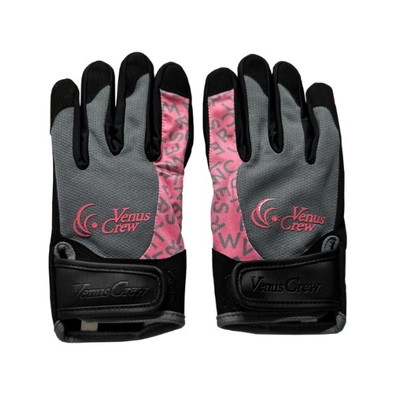 ビーナスクルー 手袋 VenusCrew ジギンググローブ グレー×ピンク L