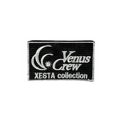 ビーナスクルー VenusCrew ワッペン Aオリジナルロゴ 6×3.5cm ブラック