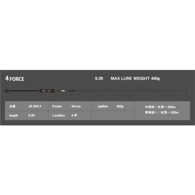 シーフロアコントロール JAM ROD(ジャム ロッド) JR 603-4 (ベイト 1ピース)