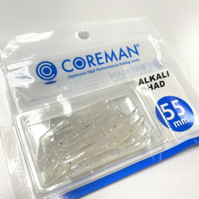 コアマン ワーム アルカリシャッド 55mm #064 ケイムラパール