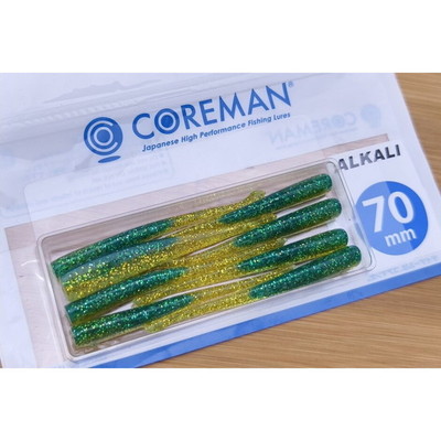 コアマン ワーム アルカリ 70mm #044 イワシゴールド
