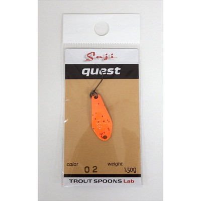 トラウトスプーンラボ スプーン サジ クエスト 1.5g #02 橙シルバー(ダイダイシルバー)