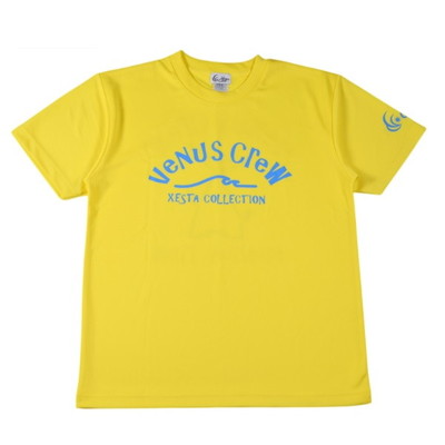 ビーナスクルー ウェア VenusCrew ドライTシャツ モンスターツナ イエロー L