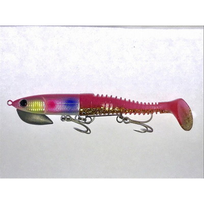 ジーク サーフ、グラビティーヘッド 14g ピンクバックレインボーグローベリー