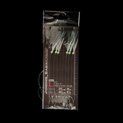 ジーク サビキ仕掛け ZEAKE(ジーク) JIGSBK3L ジギングサビキ3本針2セット入リ L サビキ仕掛け