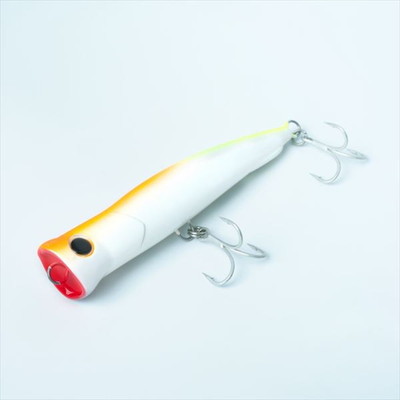 Zeake ジーク オフショアプラグ SSポッパー90 パールホワイトオレンジチャートGB