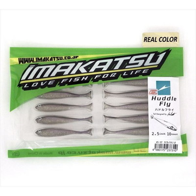 イマカツ ワーム ハドルフライ 2.5インチ リアルカラー(エコ対応)#S-187 クリアレイクマジック