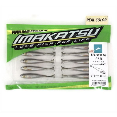 イマカツ ワーム ハドルフライ 2.5インチ リアルカラー(エコ)#S-228 ハーフスケルトンク