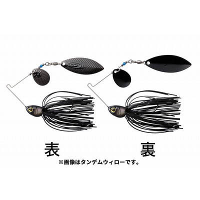 OSP スピナーベイト バズベイト ハイピッチャー 3/8oz ダブルウィロー S55 C.B.ブラック