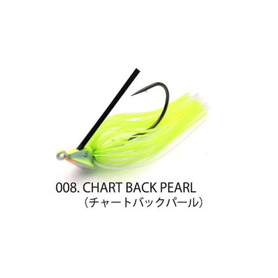 レイドジャパン ヘッドスライド 11g チャートバックパール ラバージグ