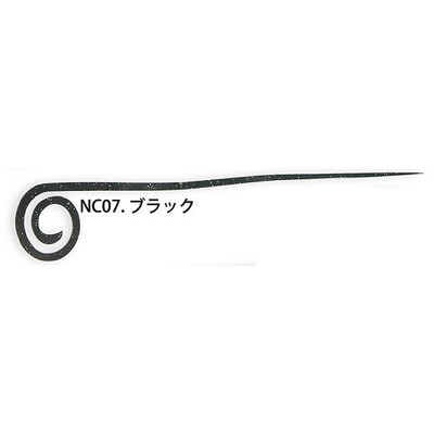 ライズジャパン ナミダマネクタイ カーリー NC07ブラック