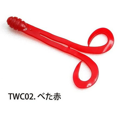 ライズジャパン ナミダマトレーラー ダブルカーリーM TWC02ベタ赤 タイラバ 鯛ラバ