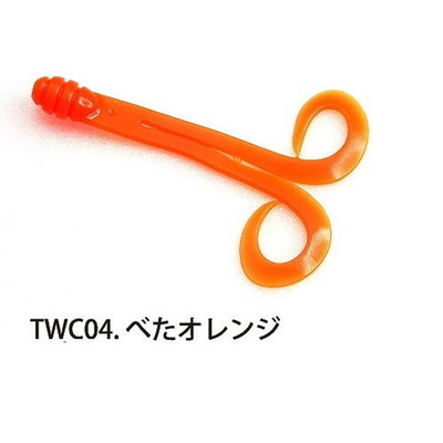 ライズジャパン ナミダマトレーラー ダブルカーリーL TWC04ベタオレンジ タイラバ 鯛ラバ
