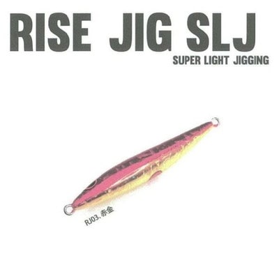 ライズジャパン #RJ03 RISE JIG(ライズジグ) スーパーライトジギング SLJ 150g 赤金