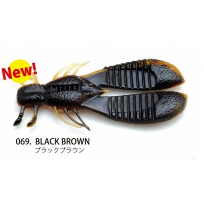 レイドジャパン エグチャンク 4インチ ブラックブラウン ワーム