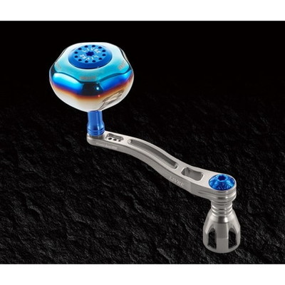 メガテック(LIVRE) パワーアーム88 ダイワ8000番~14000番用左右共通 (チタンP+ブルーG)