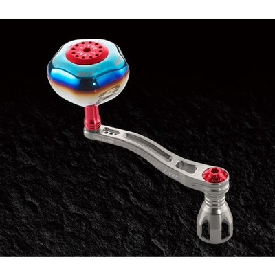 メガテック(LIVRE) パワーアーム88 ダイワ18000番~20000番用左右共通 (チタンP+レッドG)